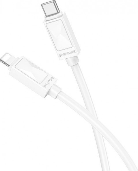 Кабель BOROFONE (6941991114854) BX109 2.4A PD 27W Type-C Lightning 8-pin 1 m белый