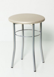 Табурет БИТЕЛ ЭКСТРА (серебро, Б.милк)