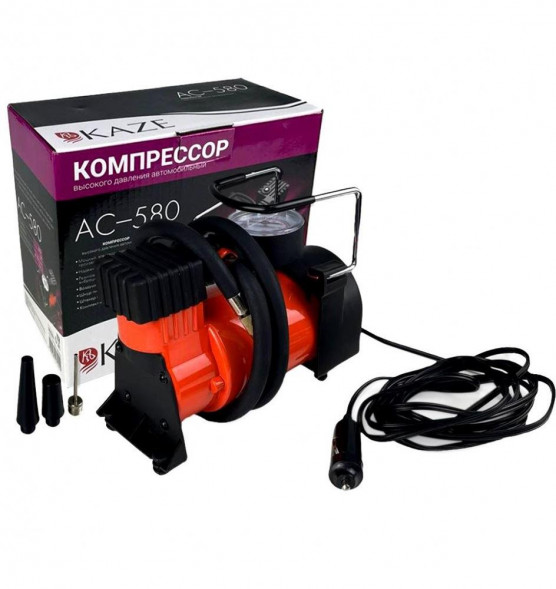 Авто-компрессор KAZE АC-580, до 30 л/мин, 150 PSI, 12В 39304