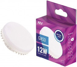 Лампа светодиодная REV 32544 4 GX53 12Вт 4000K