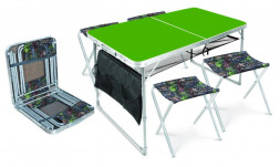 Набор стол+стулья NIKA ССТ-К3/6 Принт с дубовыми листьями