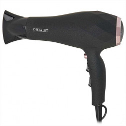 Фен DELTA LUX DL-0941 черный с розовым