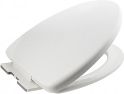Сиденье для унитаза ARTICPLAST 7002 универсальное с системой плавного опускания микролифт из высокопрочного ABS пластика V - образное цвет белый