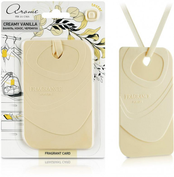 АЕР Ароматизатор для дома Fragrant Card Creamy vanilla (105242)