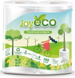 Бумага туалетная АРТПЛАСТ (СГТ59520) 2 сл х 4 рул - JOYeco Белая