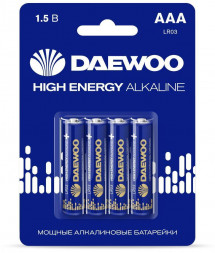 Батарейка DAEWOO LR03/4BL High Energy Alkaline