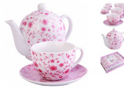 Чайный сервиз LORAINE 30875 Чайный сервиз 13пр с чайником 1л LR (х4)