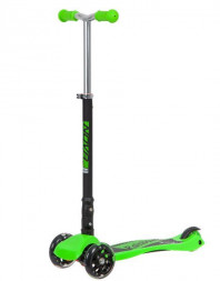 Самокат NOVATRACK 120F.NRAINBOW.GN20 Кикборд зеленый 141021