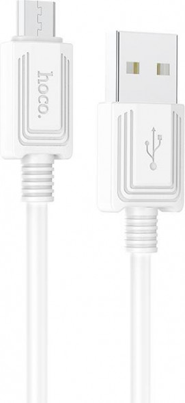 Кабель HOCO (6931474767318) X73mUSB 2.4A microUSB белый - 1,0m
