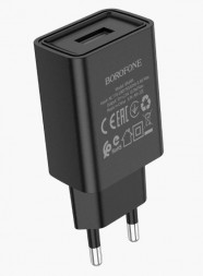 СЗУ BOROFONE (6974443385663) BA68A Glacier 1USB (черный)