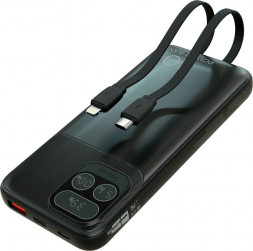 Зарядное устройство MORE CHOICE (4620202550590) PB55-10 с кабелем 1USB 3.0A 22.5W PD - 10000mAh черный