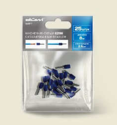 Наконечник-гильза DUWI 26687 7 Наконечник-гильза Е2508 2,5мм2 с изолированным фланцем