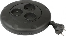 Удлинитель SMARTBUY (SBE-10-3-03-B) - 3 гнезда 3 метра (10А/2,2кВт) круглый черный