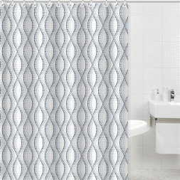 Штора для ванной GOTA ROCIO 00016202 Штора д/ванной комнаты Line Art 180*200 1/25