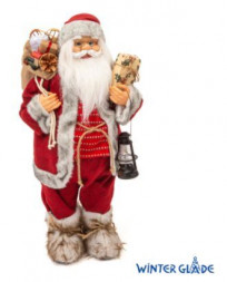 новогоднее украшение WINTER GLADE Санта Клаус 60 см M39 (2)