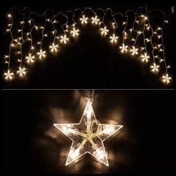 Электрогирлянда ВОЛШЕБНАЯ СТРАНА Электрогирлянда Занавес со звездами (102966)