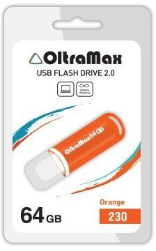 USB флэш-накопитель OLTRAMAX OM-64GB-230-оранжевый