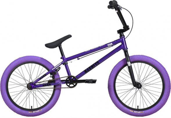 Велосипед STARK Madness BMX 4 серо-фиолетовый/черный/фиолетовый HQ-0014376