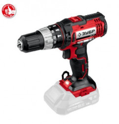 Дрель аккумуляторная ЗУБР ДШУ-185 18В, без АКБ, в коробке, ударная дрель-шуруповер.