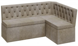 Скамья угловая со спальным местом BONMEBEL Скамья угловая Венеция ткань серая (3 пак.)