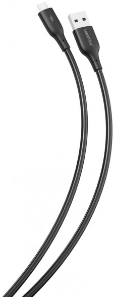 Кабель SMARTBUY (iK-12-S25b) S25 MicroUSB черный, 3А, soarer,TPE,1 м