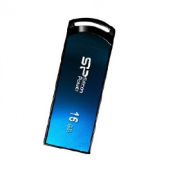 USB флеш SILICON POWER 16GB ULTIMA U01 синий выдвижной