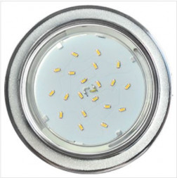 встраиваемый светильник ECOLA FW53GRECB GX53 H4 DL3901 Белый блеск / хром