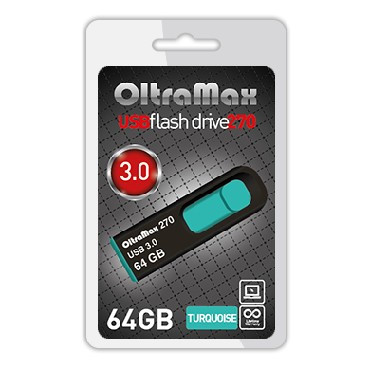 флэш-накопитель OLTRAMAX OM-64GB-270-Turquoise 3.0 бирюзовый