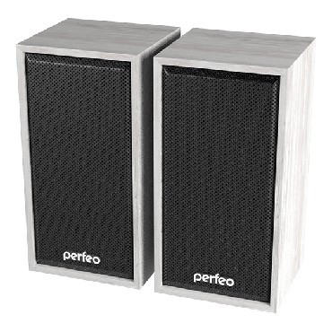 Акустика 2.0 PERFEO (PF-A4389) CABINET, белый дуб