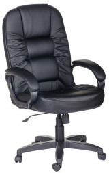 Кресло компьютерное OLSS кресло БРУНО Ультра черный Экокожа