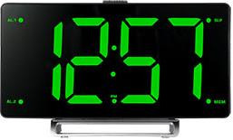 РАДИОЧАСЫБУДИЛЬНИК SOUNDMAX SM-1561U(черный с зеленым)