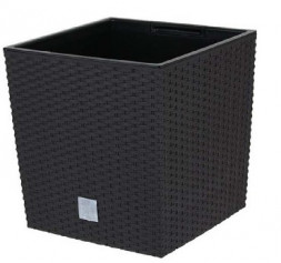 Кашпо PROSPERPLAST Кашпо RATO LOW DRTS265L-S433 антрацит 2пр 11 и 15,8л