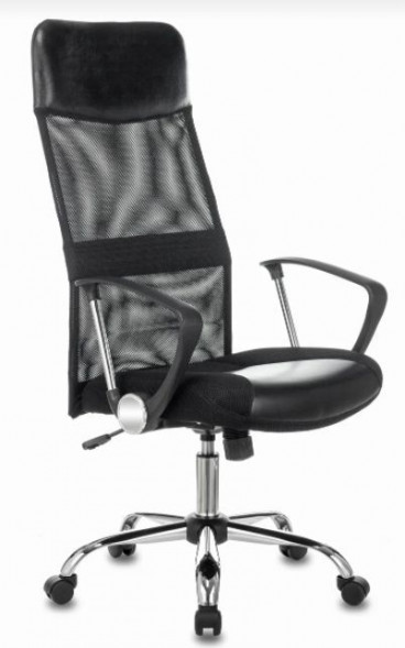 Кресло компьютерное ЯрКресло Кресло Sti-Ko04/BLACK (НОВ) черный иск.кожа/сетка