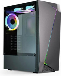 Корпус компьютерный ABR GQ-2 8018 USB3.0X1 + USB2.0 X2+audio Black (480464)