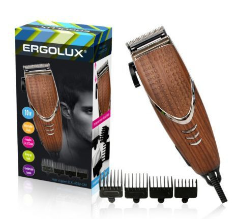 Машинка для стрижки ERGOLUX ELX-HC02-C10 коричн.дерево