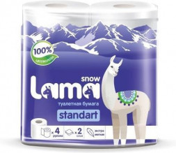 Бумага туалетная АРТПЛАСТ (СГТ59905) 2 сл х 4 рул - Snow Lama Standart