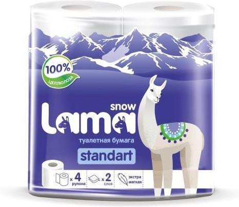 Бумага туалетная АРТПЛАСТ (СГТ59905) 2 сл х 4 рул - Snow Lama Standart