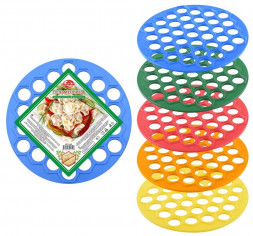 Пельменница МУЛЬТИДОМ Пельменница ^ 37 ячеек. Диаметр 25,5 см. (пластм.) 5 цв. ~ МГ76-56
