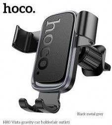 Держатель HOCO (6942007647908) H80 6.1&quot;-7.0&quot; Black metallic
