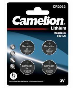 Бабатейка CAMELION (15247) CR2032 BL-4 литиевая