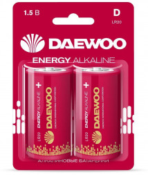 Батарейка DAEWOO LR20/2BL Energy Alkaline