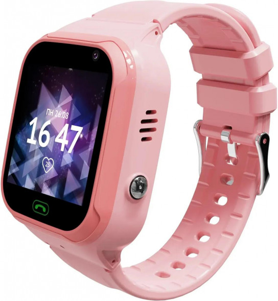 Смарт-часы AIMOTO Omega 4G с видеозвонком розовый 9250102