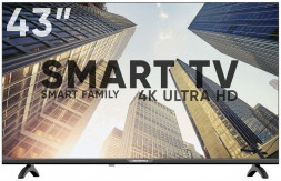 LED-телевизор SOUNDMAX SM-LED43M01SU UHD SMART безрамочный