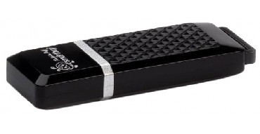 USB флеш SMARTBUY (SB4GBQZ-K) 4GB QUARTZ SERIES BLACK