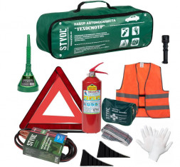 Набор автомобилиста STVOL SNA06 Техосмотр-6 (10 предметов)