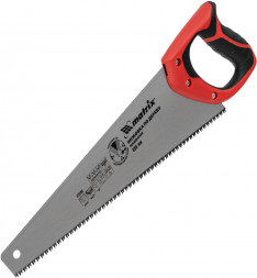 Ножовка MATRIX Ножовка по дереву, 400 мм, 7-8 TPI, зуб-3D, каленый зуб, двухкомпонентная рукоятка 23540