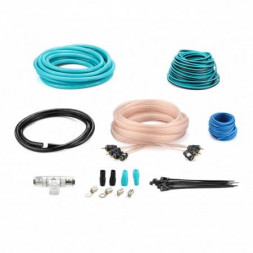 Комплект проводов ASPECT AWK-4.4 для 4-кан. усилителя, омедненный алюминий (ССА), 4AWG, 4RCA-4RCA