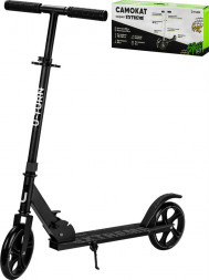 Самокат РЫЖИЙ КОТ 2-х колесный EXTREME (колеса PU 180мм, 88,5х102,5см, до 80кг) черный СМК-1846 ПП-00218027