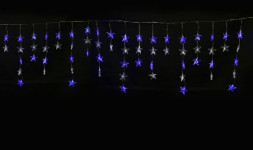 Занавесы фигурные с коннекторами UNIEL (UL-00001410) ULD-E5505-196/DTK WHITE-BLUE IP20 STARS-1