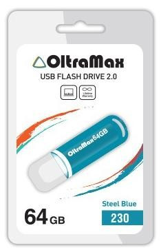 USB флэш-накопитель OLTRAMAX OM-64GB-230-св.синий